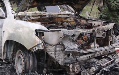 В Донбассе подорвалась машина ОБСЕ