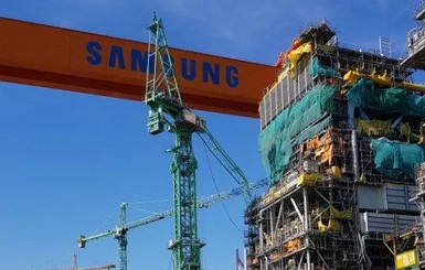 В Южной Корее сломался кран: погибли сотрудники Samsung