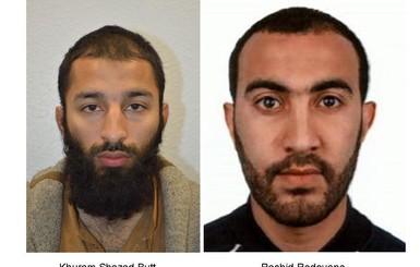 Теракт в Лондоне: полиция назвала имена и показала лица террористов