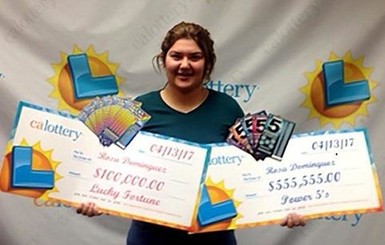 В США девушка выиграла в обеих лотереях подряд