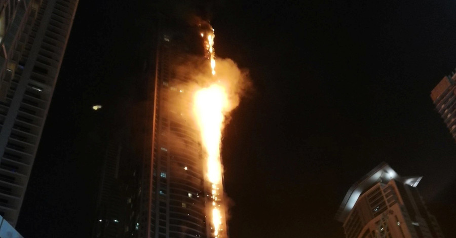 В Дубае горело самое высокое жилое здание в мире 