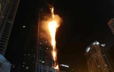 В Дубае горело самое высокое жилое здание в мире 