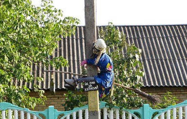 В Кировоградской области пьяная Баба Яга врезалась в столб
