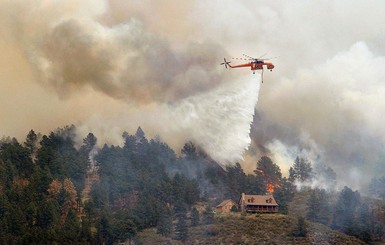 В Португалии рухнул вертолет, который тушил пожар