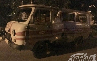 В Херсонской области столкнулись машины патрульной полиции и скорой помощи