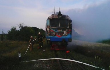 В Винницкой области загорелся поезд, машинист спас 25 человек