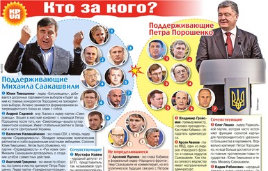 Саакашвили против Порошенко: кто за кого?