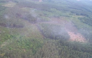 В Полтавской области горит торф