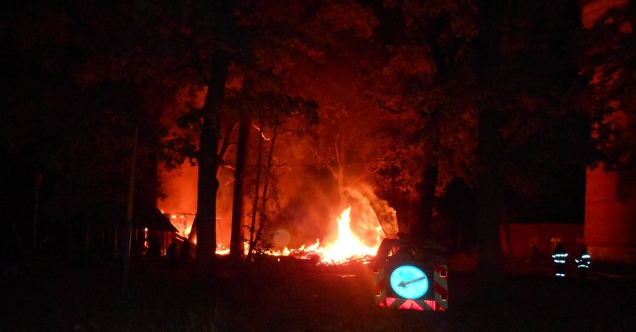 В Житомирской области горел санаторий для переселенцев
