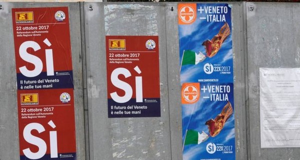В Италии два богатейших региона проголосовали за автономию