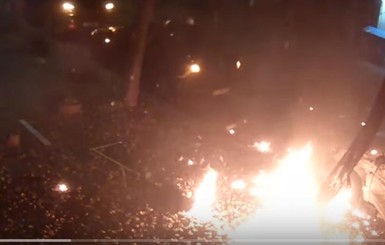 Опубликовано видео момента подрыва Мосийчука в Киеве 