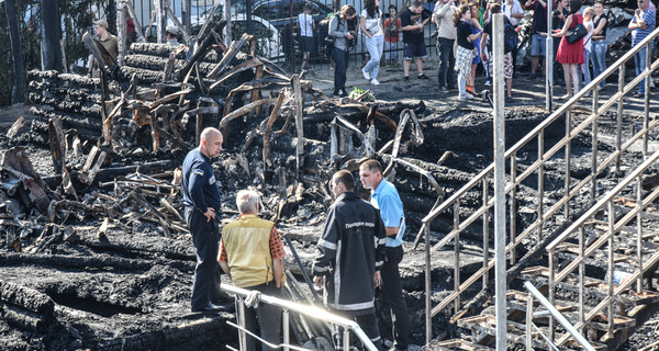 Пожар в Одесском лагере 