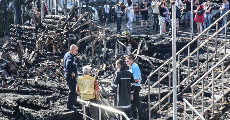 Пожар в Одесском лагере 