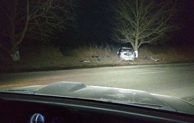 На Закарпатье автомобиль врезался в дерево: три человека погибли, еще два -  в реанимации 