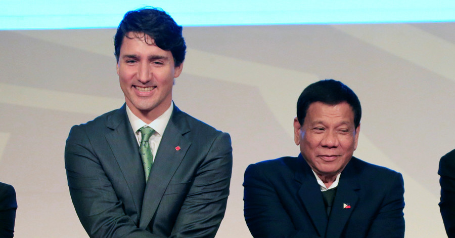 Президент Филиппин посоветовал премьер-министру Канады отвалить 