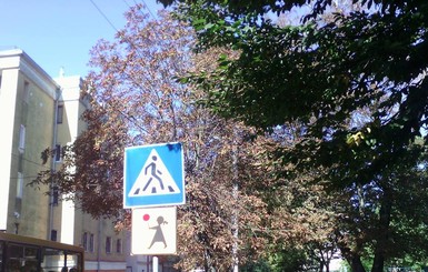 Во Львове появились необычные знаки, которые предупреждают водителей о детях на дороге