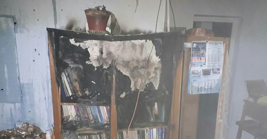 В центре Киева горела школа 