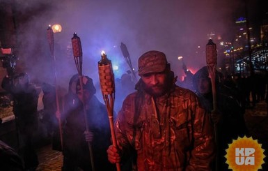 Полиция отпустила задержанных на факельном шествии в Киеве