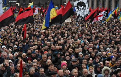 Участники марша в Киеве направились в СИЗО, где держат Саакашвили