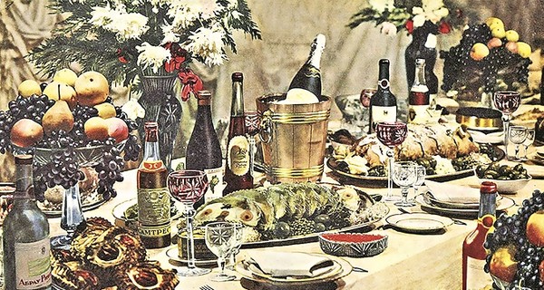 Что было на новогоднем столе 50 лет назад: без оливье, но с икрой!