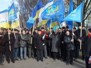 В Донецке произошла потасовка между БЮТовцами  и молодыми «регионалами» 