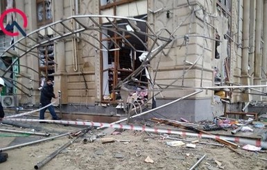 В центре Баку взорвался дом