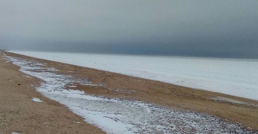 В Украине замерзло Азовское море
