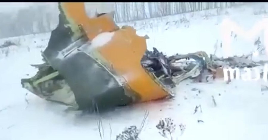 Появилось видео с места крушения Ан-148 под Москвой