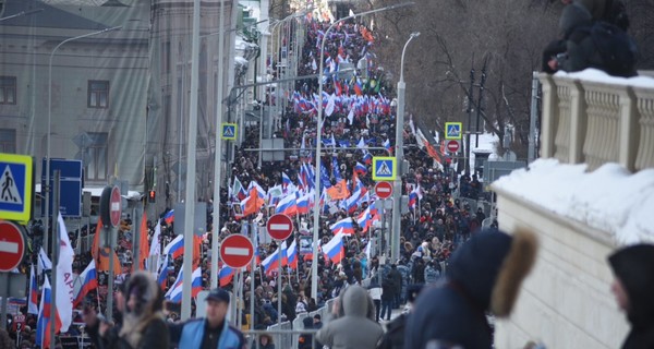 На Марше Немцова в Москве задержали несколько человек