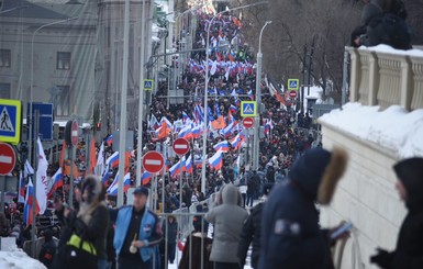 На Марше Немцова в Москве задержали несколько человек