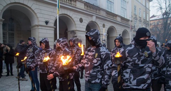 Организаторы марша националистов во Львове: 