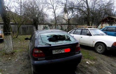 В Берегово повредили 9 машин с венгерскими номерами