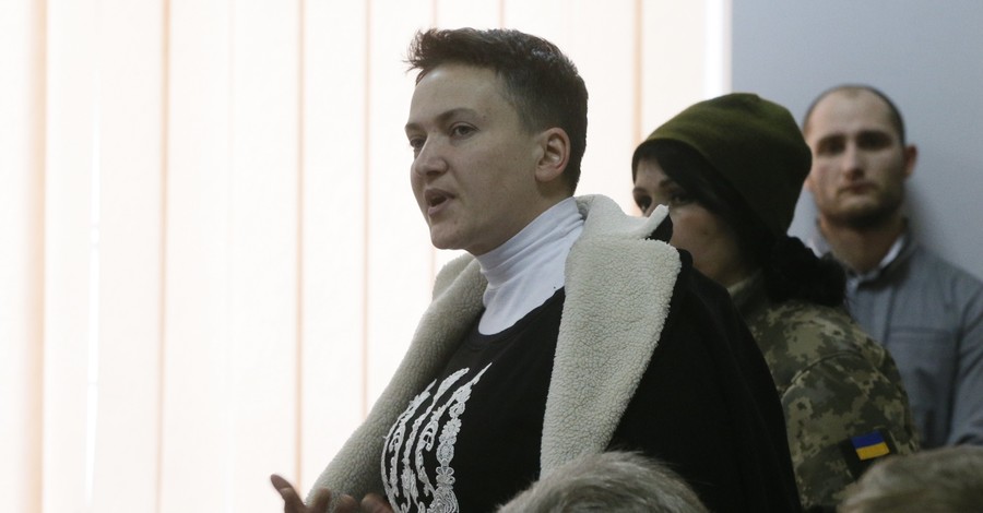 Савченко обратилась к Путину из зала суда 