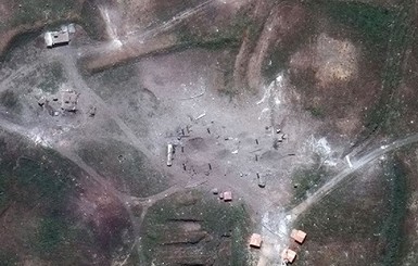 Появились снимки последствий ударов по Сирии