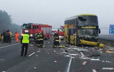 В Польше автобус с украинцами попал в ДТП, есть пострадавшие