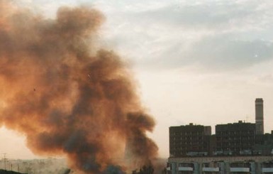 Бомжи подожгли Луганскую многоэтажку 