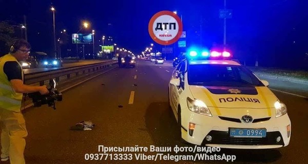 В Киеве авто сбило военного, пытавшегося перебежать 8-полосную дорогу