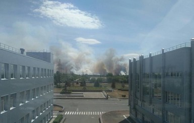 В Чернобыле горит 