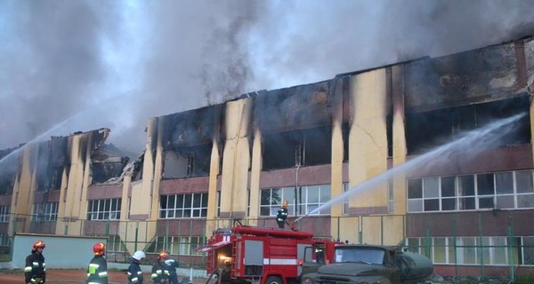 Во Львове сгорел стрелковый центр олимпийской подготовки