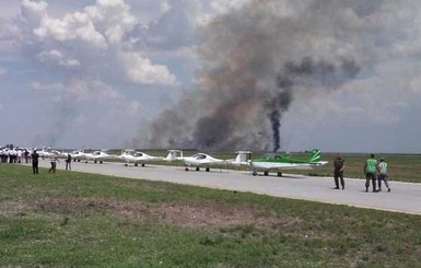 В Румынии во время авиашоу разбился и сгорел МиГ-21