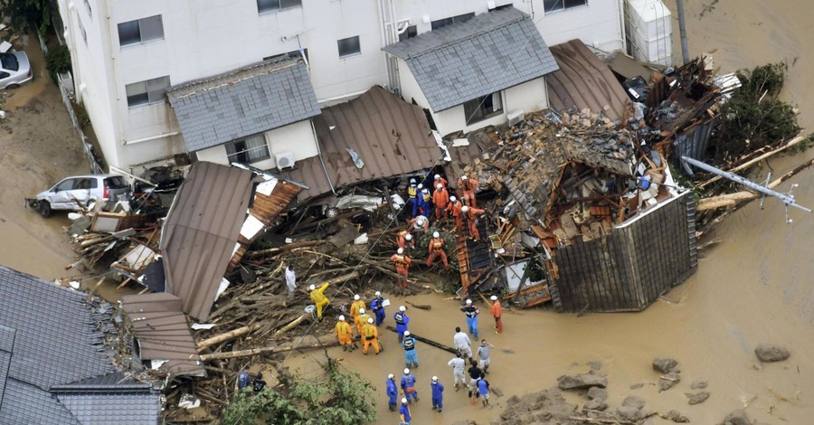 Жертвами наводнения в Японии стали 50 человек, еще 50 - пропали без вести