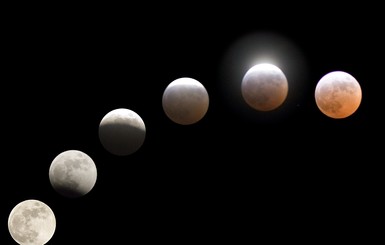 В одну ночь на небе лунное затмение, бенефис Марса и кольца Сатурна