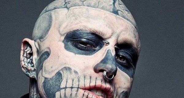В Канаде покончил с собой самый татуированный артист Zombie Boy