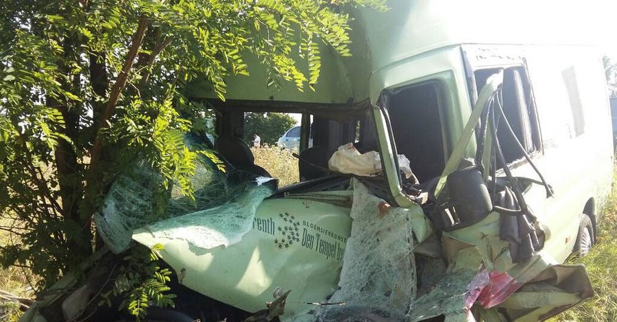 В Одесской области столкнулись маршрутка с туристами и грузовик, погиб водитель