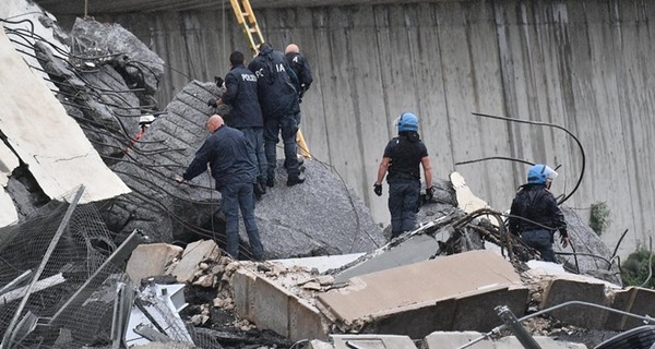 Обрушение моста в Италии: под обломками нашли 39 тел