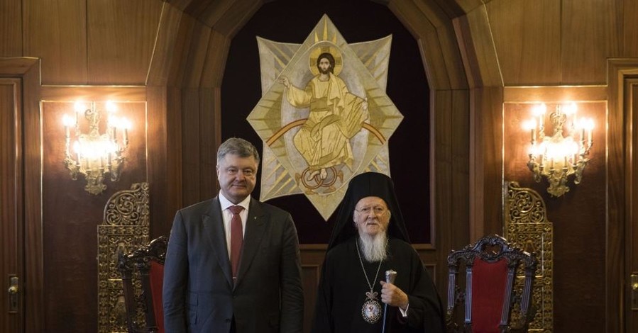 Вселенский Патриарх и Порошенко обсудили томос об автокефалии
