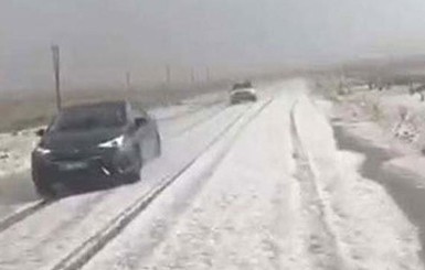В Турции посреди августа выпал снег