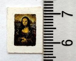 Англичанин сделал самую маленькую «Мону Лизу» в мире [ФОТО] 