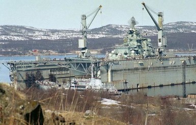 В России затонул самый большой плавучий док