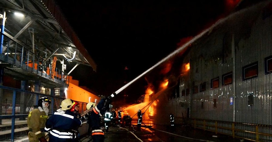 Пожар на маслоперерабатывающем заводе в Одесской области потушили